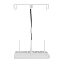 Holds 3 Spools Sewing Organizer Stand, Thread Spool Holder Disassembles for Storage Organize Sewing Accessories with Bobbin and Ruler Compartments,