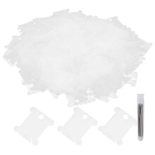 Trådholder for syprosjekter, trådspoler laget av slitesterk plast med gjennomsiktige og frostede sider, gjenbrukbar oppbevaring av broderitråd,