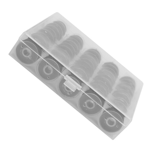 Sewing Machine Accessories for Embroidery and Sewing Machine, Prewound Bobbin Thread with Smooth Polyester High Tenacity, Clear Storage Plastic Case D 1