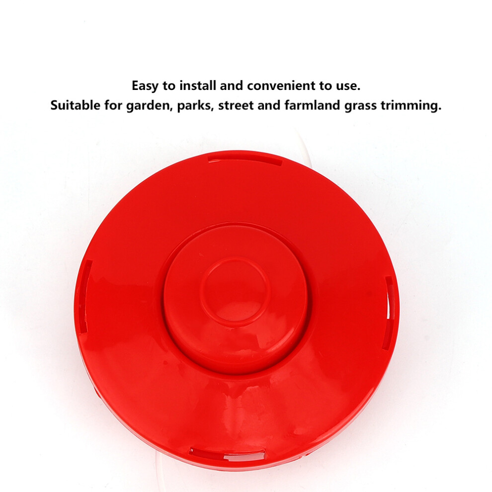 Easy-To-Install Red Nylon Trimmer Head For Lawn Mower Grass Cutting 8051379779624
