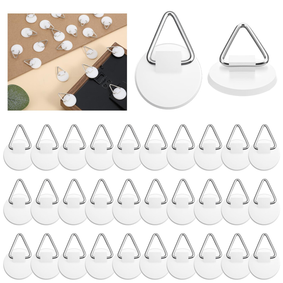 30Pcs Adhesive Picture Hangers And Wall Plate Hangers Nodrill Invisible Hooks For Home Decor 9094768007495