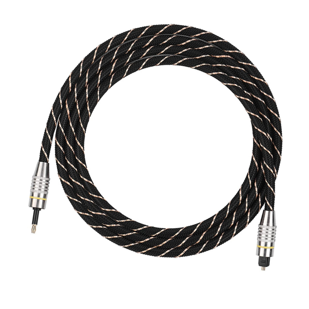 Optical Audio Cable 1.5M Plated Toslink To 3.5Mm Noise Low Jitter For Home Theater Gold 9187378996157