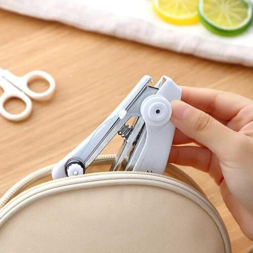 Handheld Sewing Machine Portable For Clothes Manual Quick Sewing Needlework Tool 1