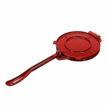 7.87 Inch Aluminum Tortilla Press for Homemade Tacos and Flatbreads, Rustproof Alloy, Red