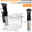Sous Vide Container 12 Quart with Lid and Rack, Complete BPA Kit for Anova Cookers 4
