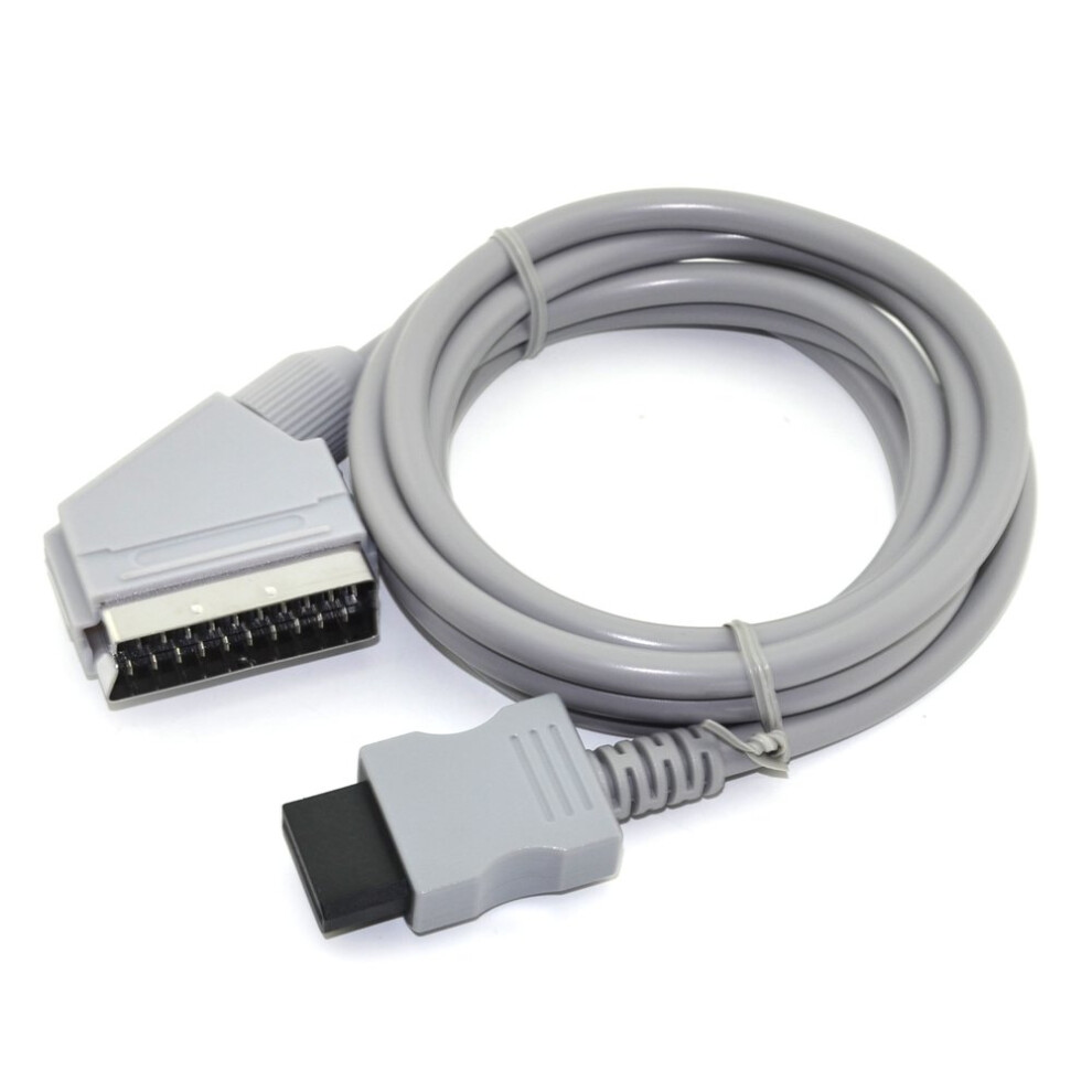 Rgb Scart Cable 1.8M For Nintendo Wii Pal Version With Enhanced Visual Clarity 9094768007969