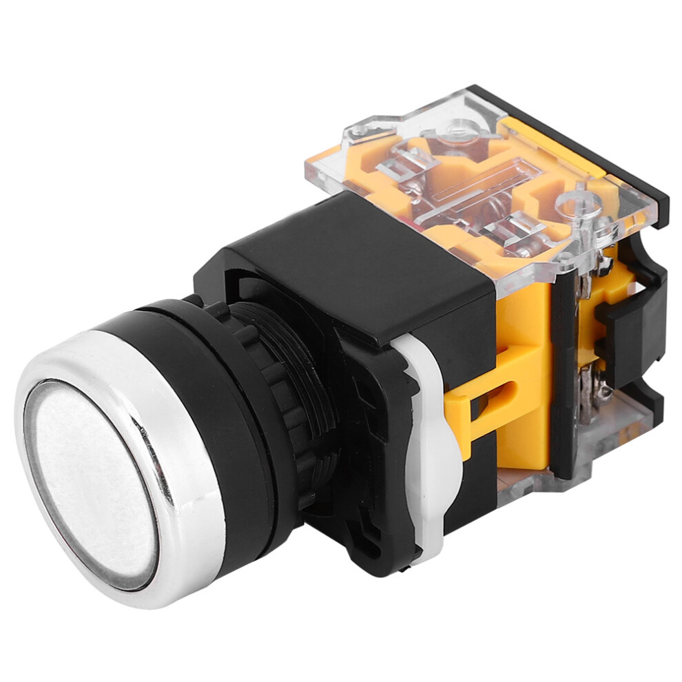 Self Locking Push Button Switch 22Mm 37V-440V Non-Lighted White Au Plug & Play 8491379781874