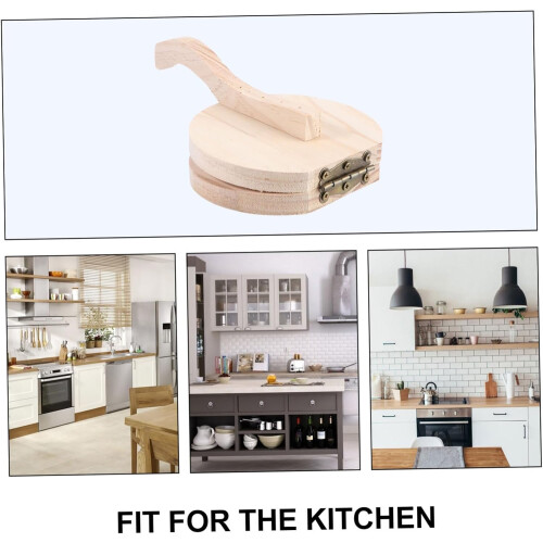 Wooden Tortilla Press and Dumpling Maker with Ergonomic Handle for Consistent Dough Thickness 1