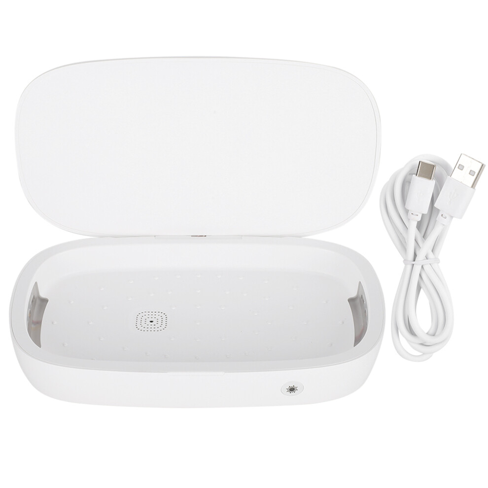 Uv Sanitizer Box With Wireless Charging Dual Uv S For Phones And Accessories Fast Disinfecting Aromatherapy Function High Germicidal Light 9423501833198
