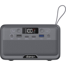 Portable Power Station 100W Solar Generator, 45W USBC Fast Charging, Ultralight 2.54lb Backup Battery