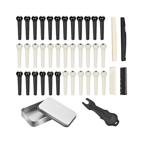 Practical Professional Guitar Bridge Pins Saddles Metal-Set 5