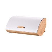 Bamboo Bread Box Large Capacity Farmhouse Style Bread Storage Container Keeps Baked Goods Fresh