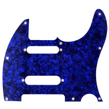 Pickguard pour guitare basse à 8 trous, plaque à gratter à-Bleu
