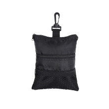 High Capacity Golf Ball Organiser Bag With 10 Elastic-Black