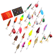 24Pcs Sinking Fishing Baits Cast Jigging Spoon Lures Spinner