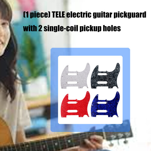 Pickguard pour guitare basse à 8 trous, plaque à gratter à-Rouge 1