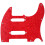 Pickguard pour guitare basse à 8 trous, plaque à gratter à-Rouge 1
