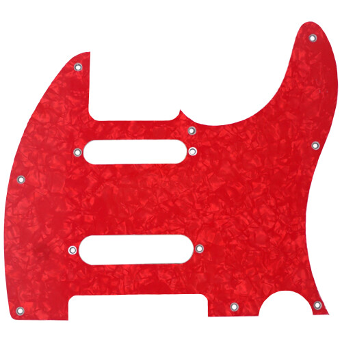 Pickguard pour guitare basse à 8 trous, plaque à gratter à-Rouge