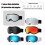 Sports Ski Snowboard Goggles Double Layer-Sand white frame whi 2