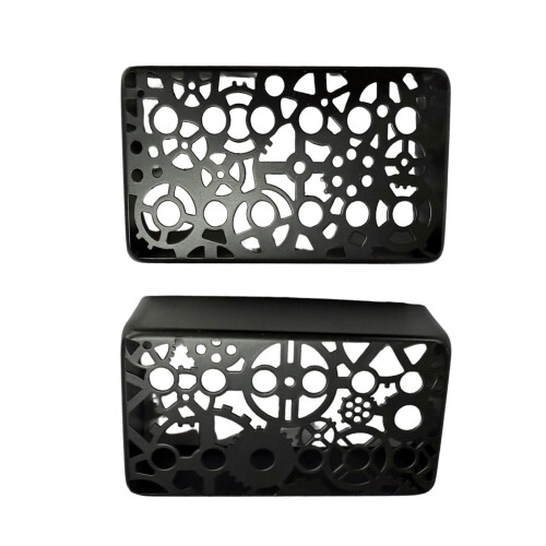 Couverture de micro Humbuckers de micro-Engrenages creux noirs