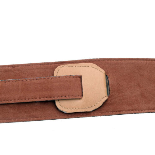 Leather Guitar Strap Adjustable Length For Electric Bass-Black 2