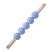 5Wheel Massage Device Five Wheel Body Massage Stick-White Blue
