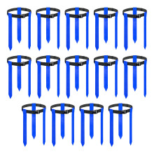 14Pcs Adjustable Football Flag Belts Soccer Buckle Belt-Blue