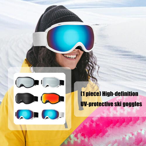 Double Layer Ski Goggles for Men Women-Sand black frame No. 1