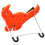 Support de Saxophone Altos réglable, présentoir pour-Orange 7