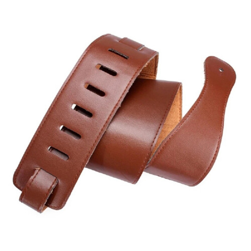 Universal Leather Bass Strap Ergonomic Weight-brown