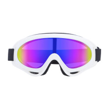 TPU Frame Glasses PC Lens Ski Snowmobile Motorcycle-white frame