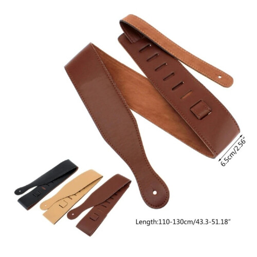 Universal Leather Bass Strap Ergonomic Weight-brown 1