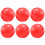 6Pcs Light Weight Practice Equipment Smooth Surfaces for-Red 1