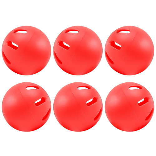 6Pcs Light Weight Practice Equipment Smooth Surfaces for-Red