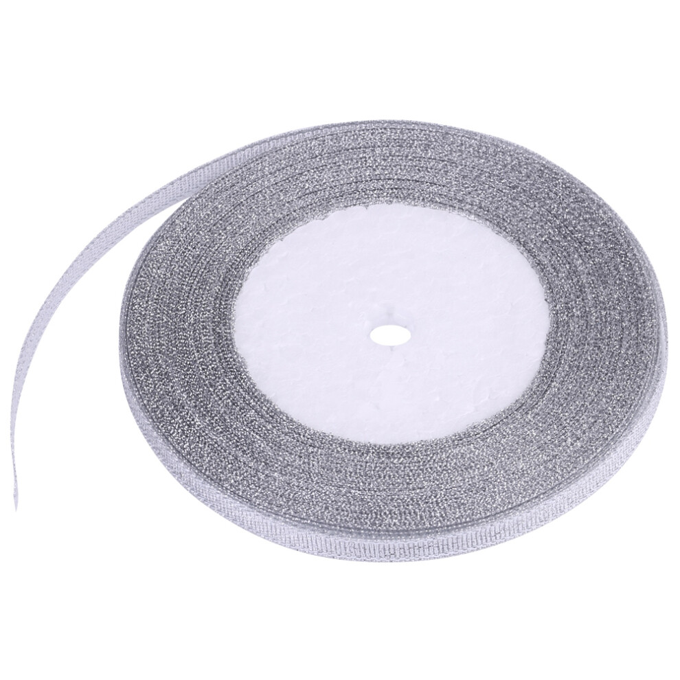 Elegant Shimmering Ribbon, Silver Luxury Colors For Wedding Party Decoration And Diy Crafts-image-OPC-PR55TXW-NEW