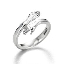 Nikkel- og blyfri, falmfrie, letforseglede ringe til kvinder med justerbar størrelse og sterlingsølvkonstruktion, allergivenlige og behagelige at