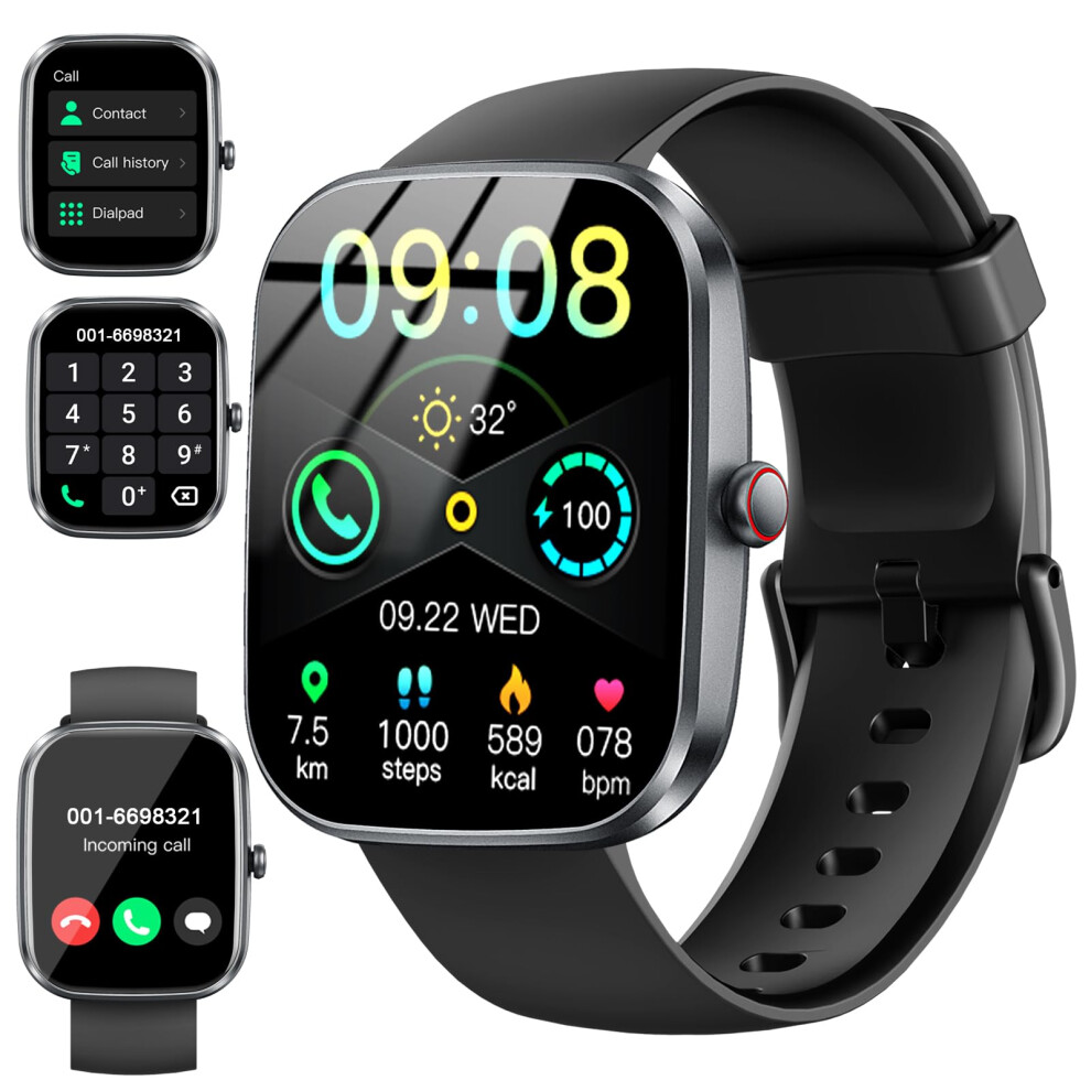 Smart Watch With Call Function, Heart Rate And Sleep Monitor, Bluetooth For Men And Women 9070919187568