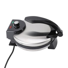 Electric Tortilla Maker 10 Inch Nonstick with Adjustable Temperature Control Stainless Steel Cover