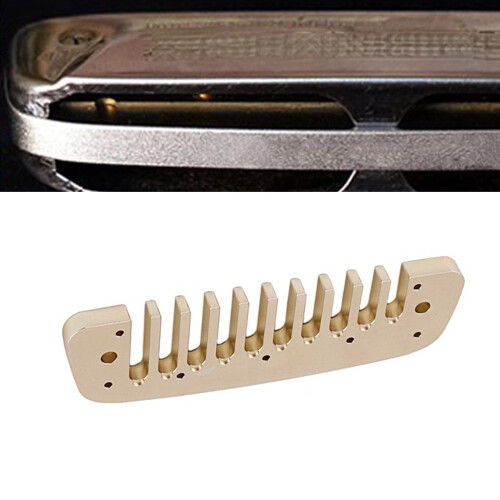 Peigne d'harmonica diatonique professionnel à 10 trous,-Gris 2
