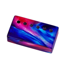 Couvercle de micro de guitare, couleur bleu rouge, couvercle de