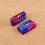 Couvercle de micro de guitare, couleur bleu rouge, couvercle de 6
