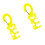 Ergonomic Diving Gear Clip Comfortable Flexible-Yellow 2PCS 1