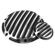 Aluminum Black Motorcycle Derby Cover Fits 96-13 Harley Touring & More