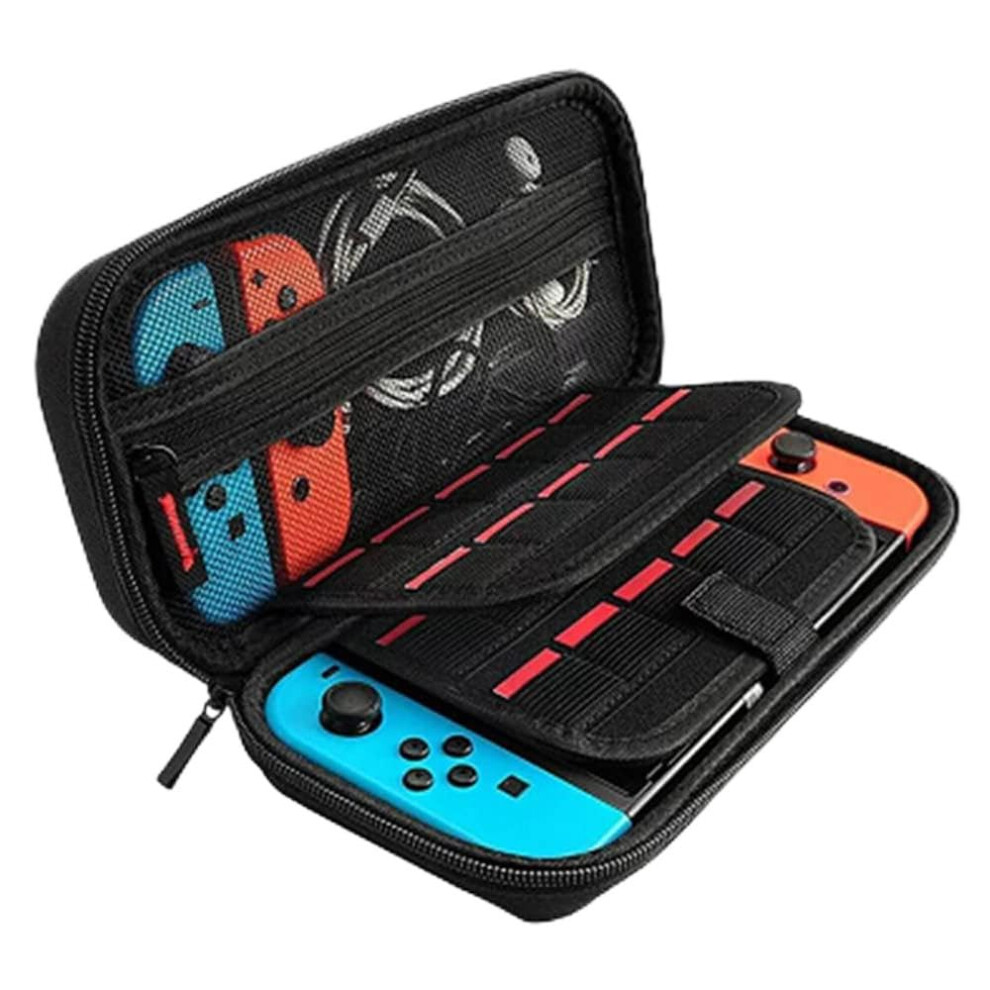Carrying Case For Nintendo Switch With 20 Game Card Slots And Durable Hard Shell For Console And Accessories 9187378997802