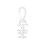 Scubas Diving Hose Holder Clip Diving Double BCD-White 1PCS 1