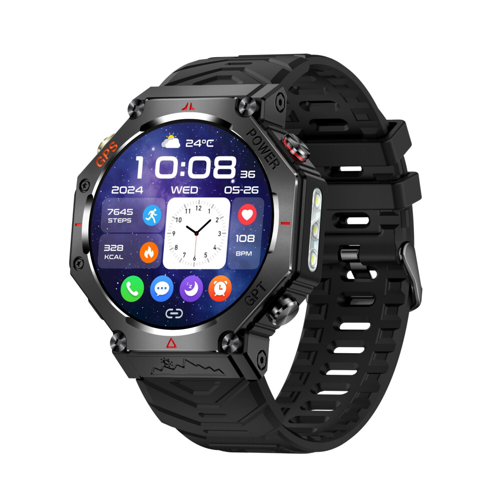 Kc91 Ai Smartwatch With Gps, Voice Assistant, 3Atm Waterproof, 107 Sports Modes, 90Day Standby 9187378997857