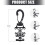 Scubas Diving Hose Holder Clip Diving Double BCD-White 1PCS 3