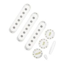 Couvercle de micro de guitare électrique à bobine unique,-Blanc