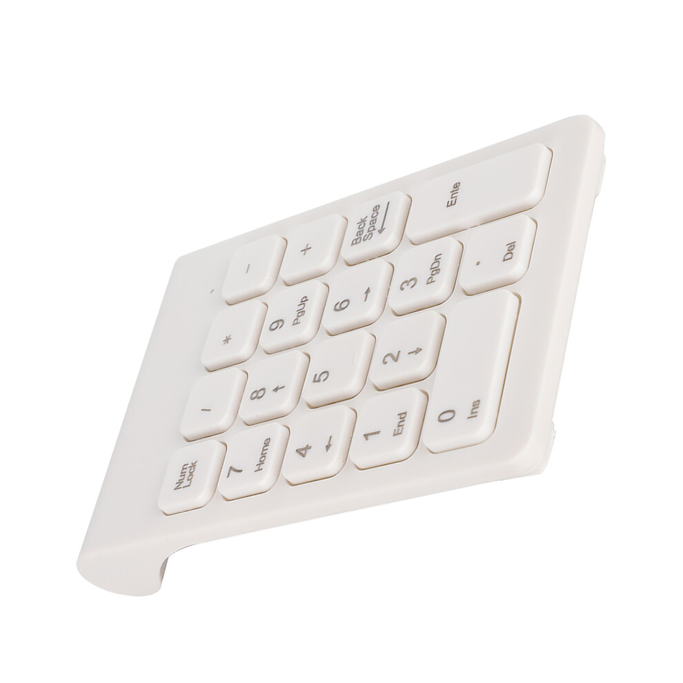 Compact Wireless Numeric Keypad 2.4G Usb Ergonomic Lightweight White 8791379785866