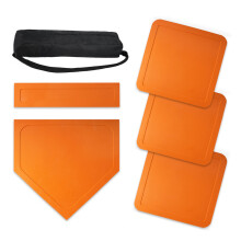 Baseball And Softball Base Set Training Equipment-Orange